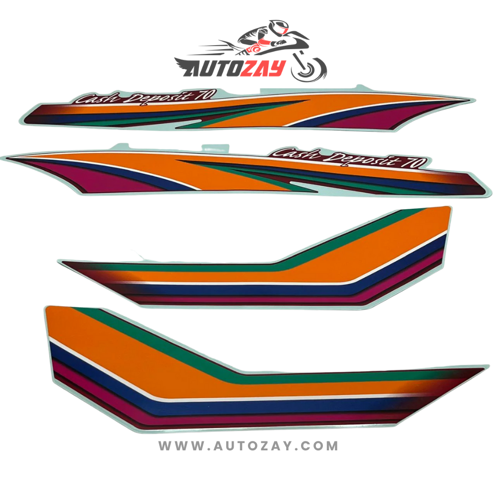 2012 RED CD 70 GENUINE STICKER