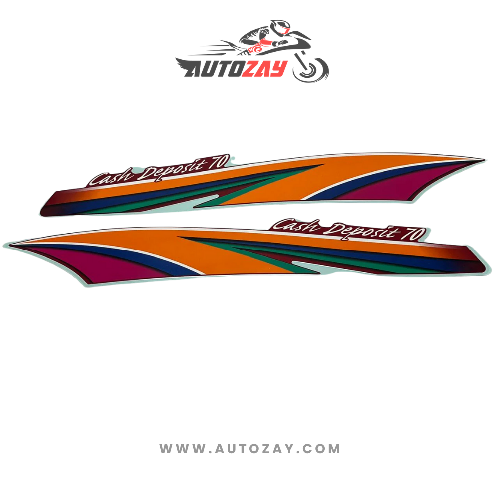 2012 RED CD 70 GENUINE STICKER
