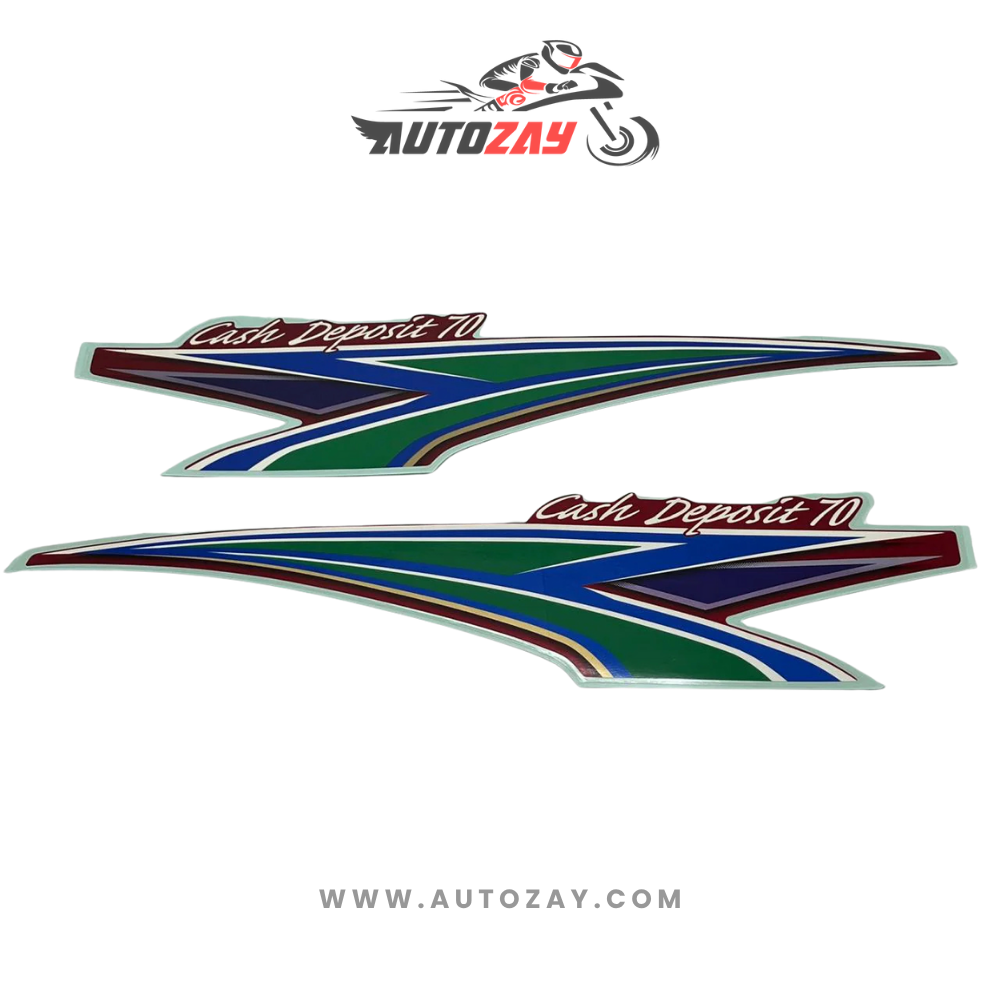 2014 RED CD 70 GENUINE STICKER